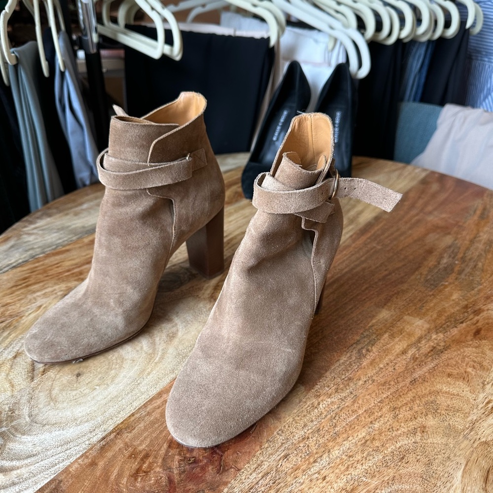 Sezane High Jonas Boots in Beige Size US 7 (FR Size 38) - Picture 4 of 5